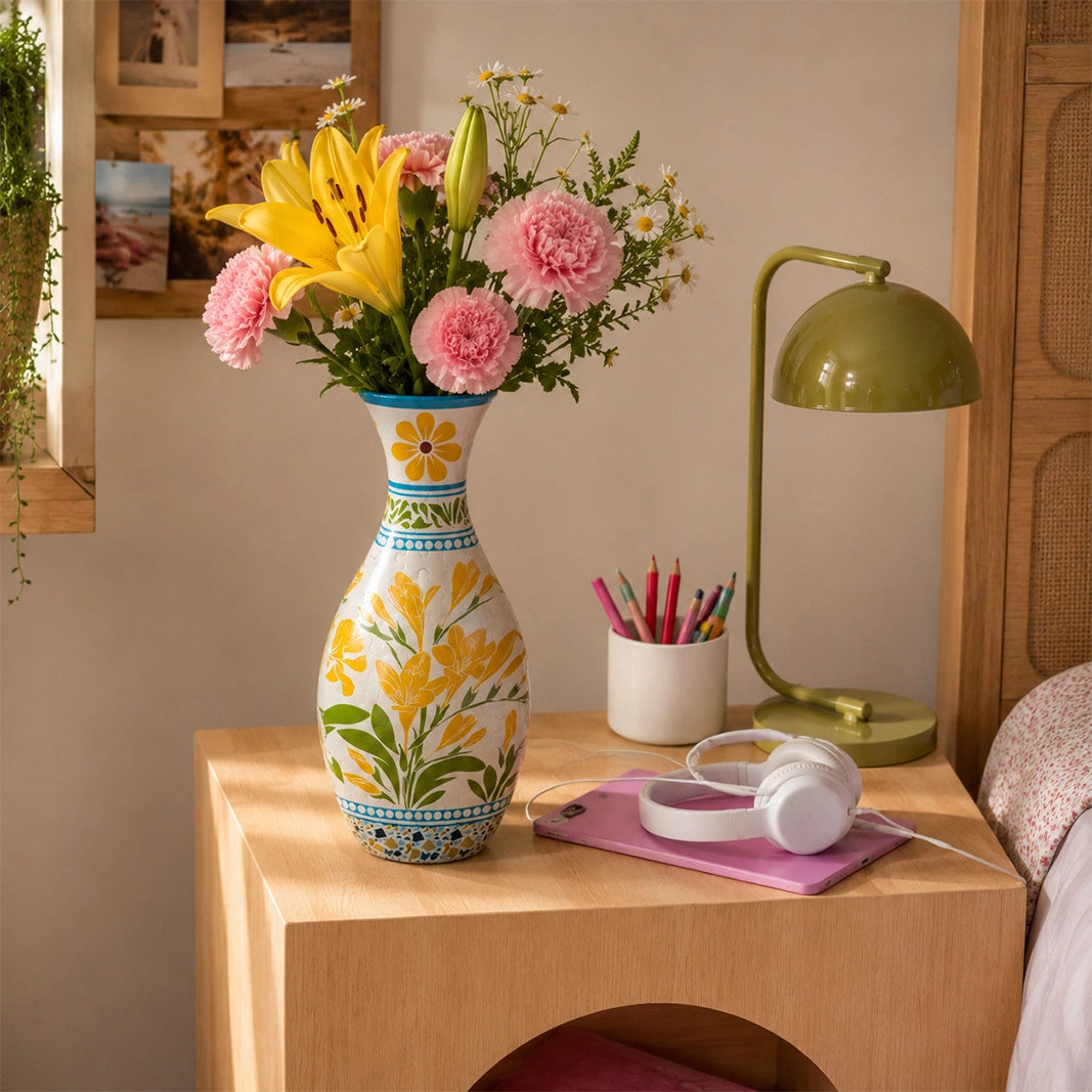 3D Puzzle Vase – Buildable Decorative Vase with 16 Artistic Designs - product detail image 9