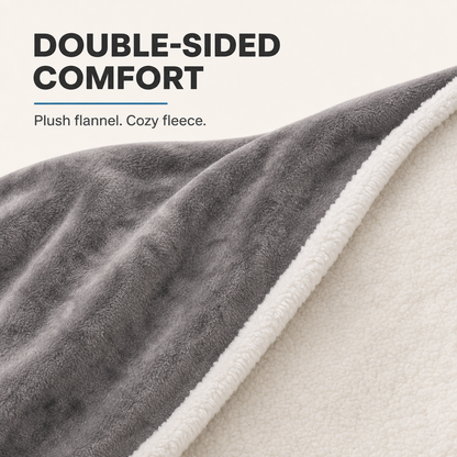 Waterproof Dog Blanket for Couch & Bed – Reversible Plush Pet Furniture Protector