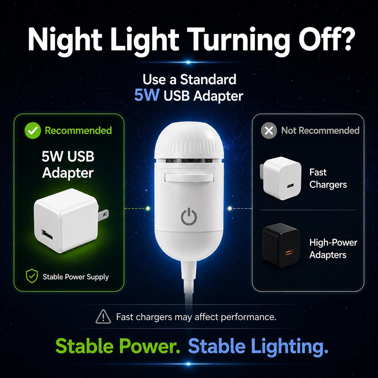 2-in-1 Galaxy Projector Night Light with 6 Projection Slides