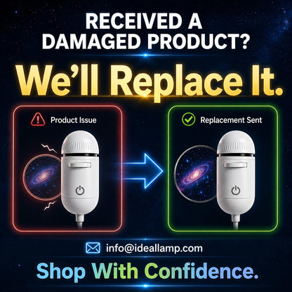 2-in-1 Galaxy Projector Night Light with 6 Projection Slides