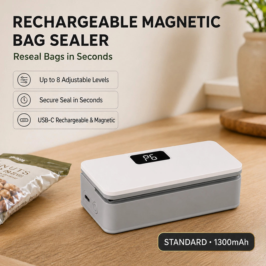 Rechargeable Magnetic Bag Sealer