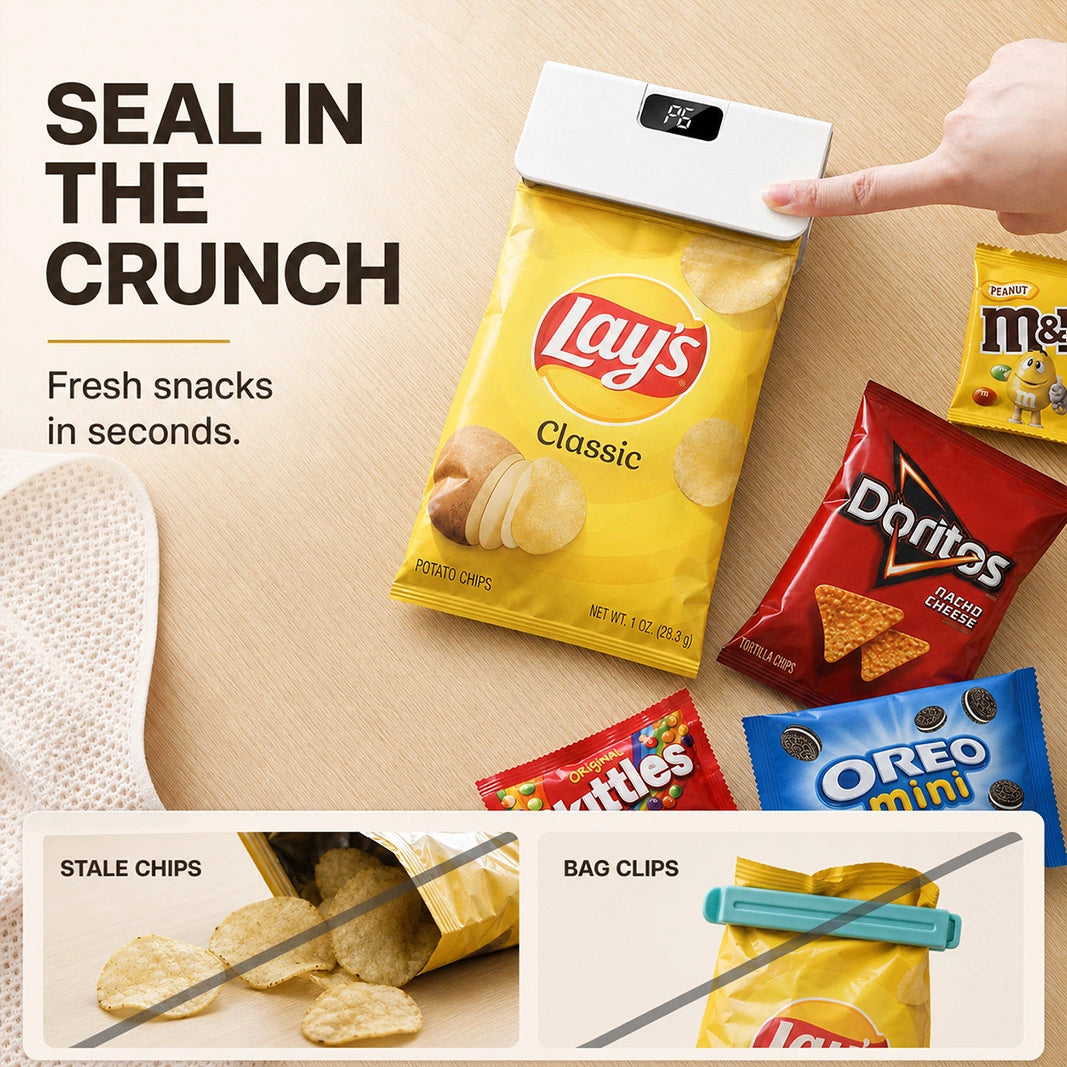 Rechargeable Magnetic Bag Sealer