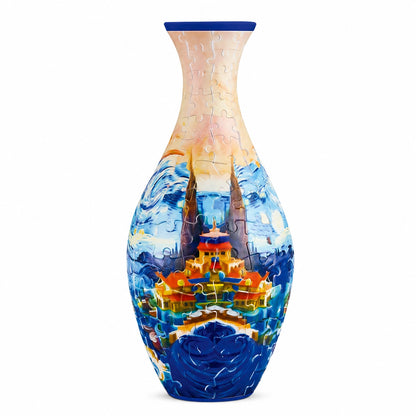 3D Puzzle Vase – Buildable Decorative Vase with 16 Artistic Designs