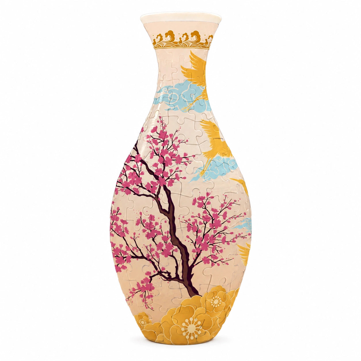 3D Puzzle Vase – Buildable Decorative Vase with 16 Artistic Designs