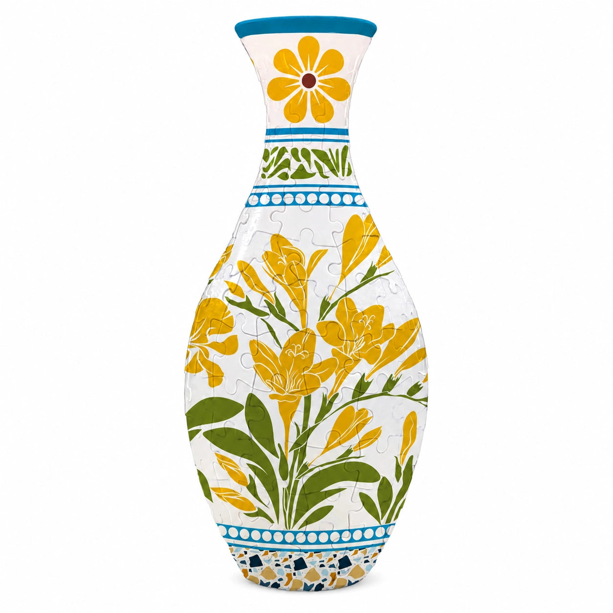 3D Puzzle Vase – Buildable Decorative Vase with 16 Artistic Designs